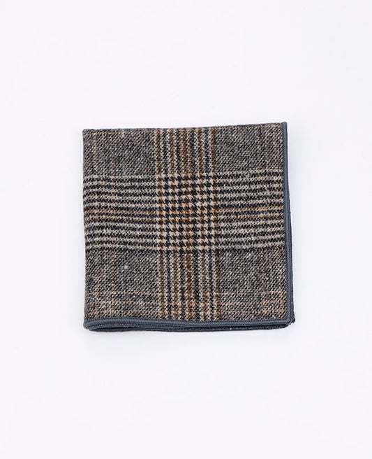 Pochette de Pochette Tartan Gris n°6 en Laine | Norbert - Unipap's