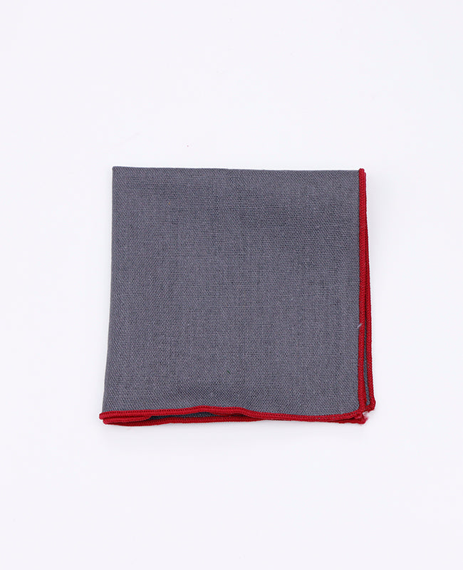 Pochette de Costume Gris en Lin | Basile - Unipap's