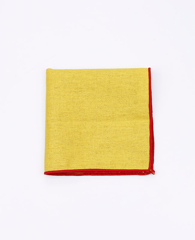 Pochette de Costume Jaune n°1 en Lin | Basile - Unipap's