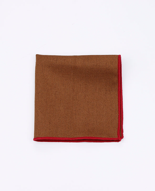 Pochette de Costume Marron n°1 en Lin | Basile - Unipap's