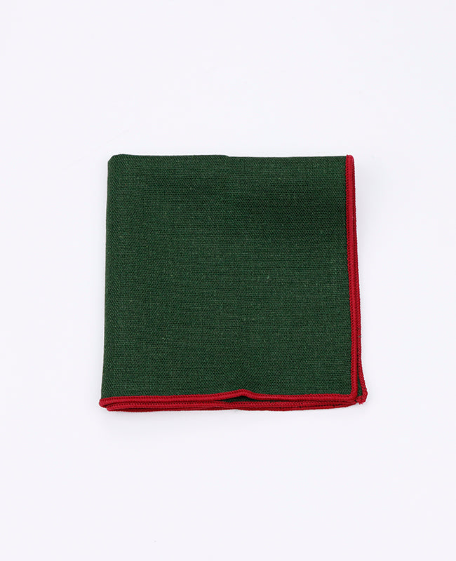 Pochette de Costume Vert n°2 en Lin | Basile - Unipap's