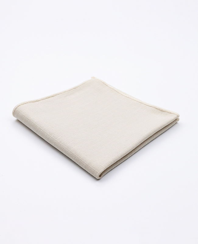 Pochette de Costume Beige en Coton | Oscar - Unipap's