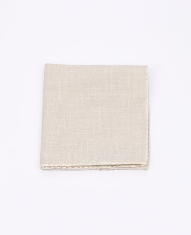 Pochette de Costume Beige en Coton | Oscar - Unipap's