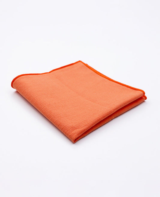 Pochette de Costume Orange n°3 en Coton | Oscar - Unipap's